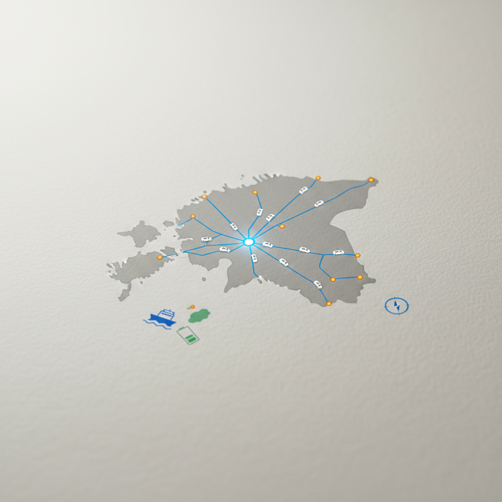 Detailne Eesti kaart linnadega: planeeri puhkus kodumaal