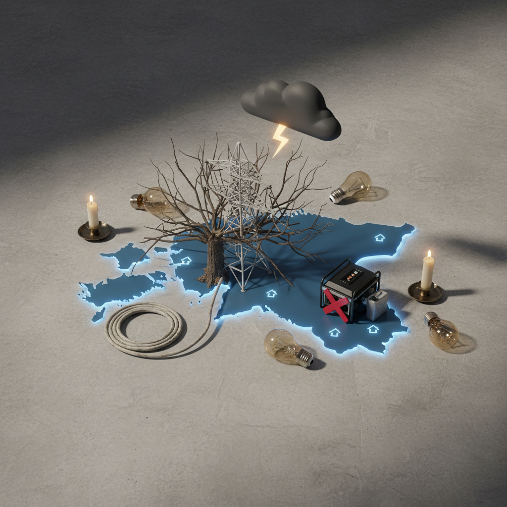 Torm jättis Lõuna-Eestis tuhanded pered elektrita