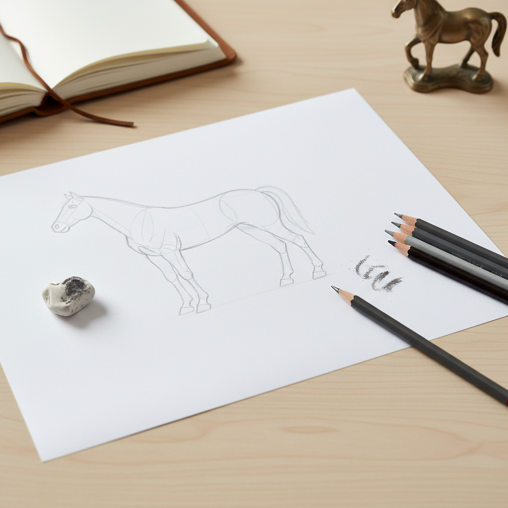Kuidas joonistada hobust: lihtne samm-sammult juhend